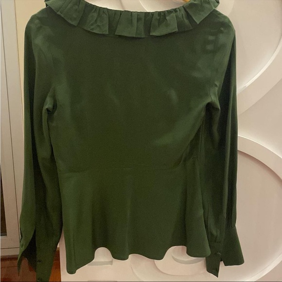 Alexa Chung emerald green silk blouse - Picture 7 of 10